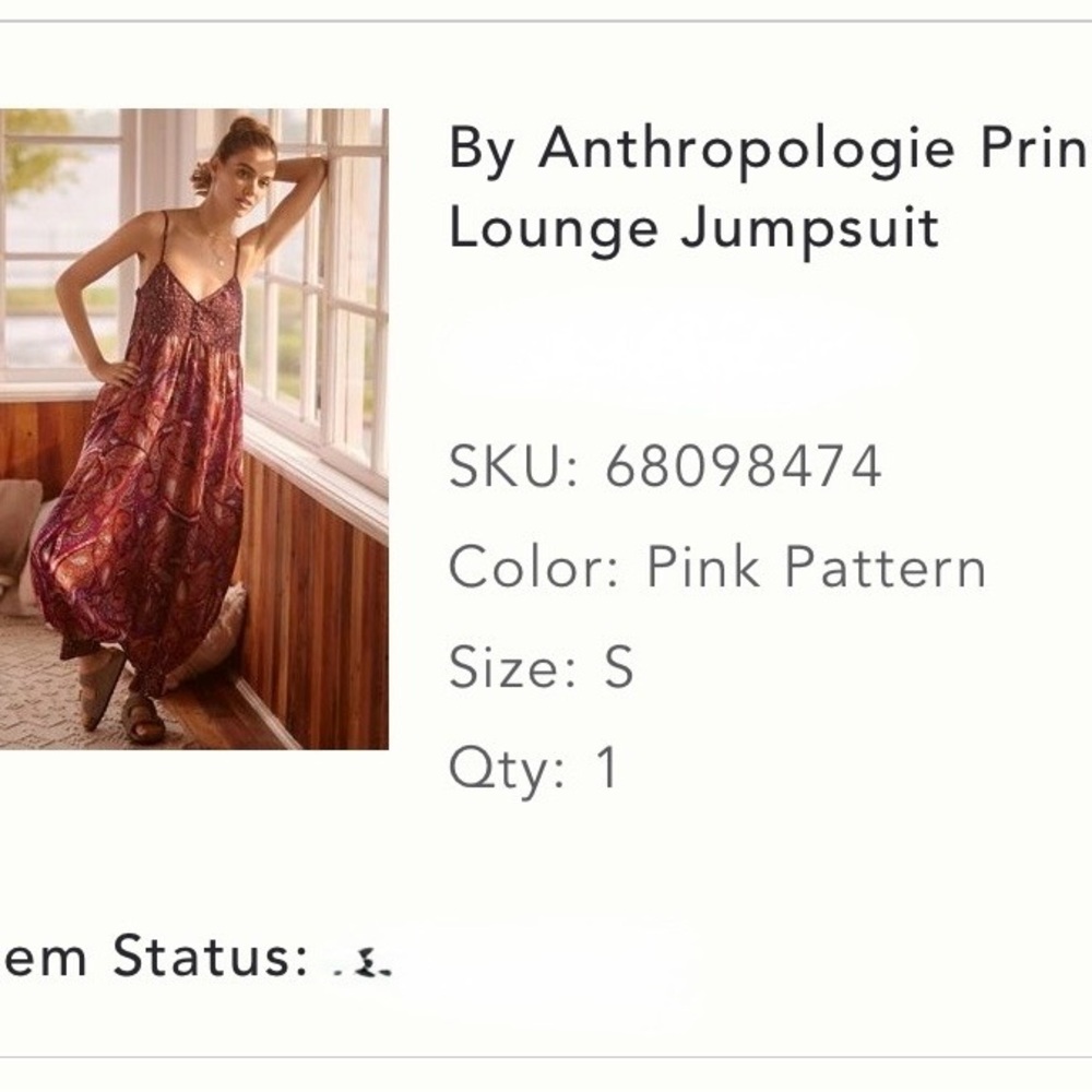 Anthropologie Maroon and Purple Pattern Lounge Boho Jumpsuit